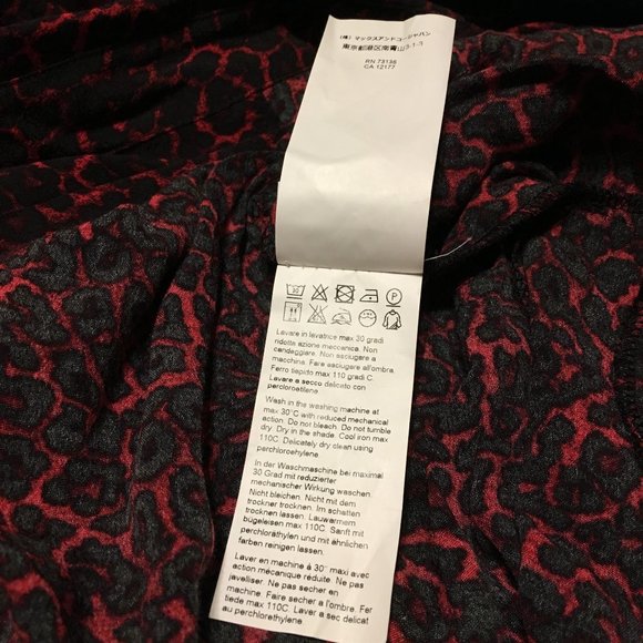 Marina Sport Long Sleeve Red Cheetah Print Dress - Picture 11 of 11